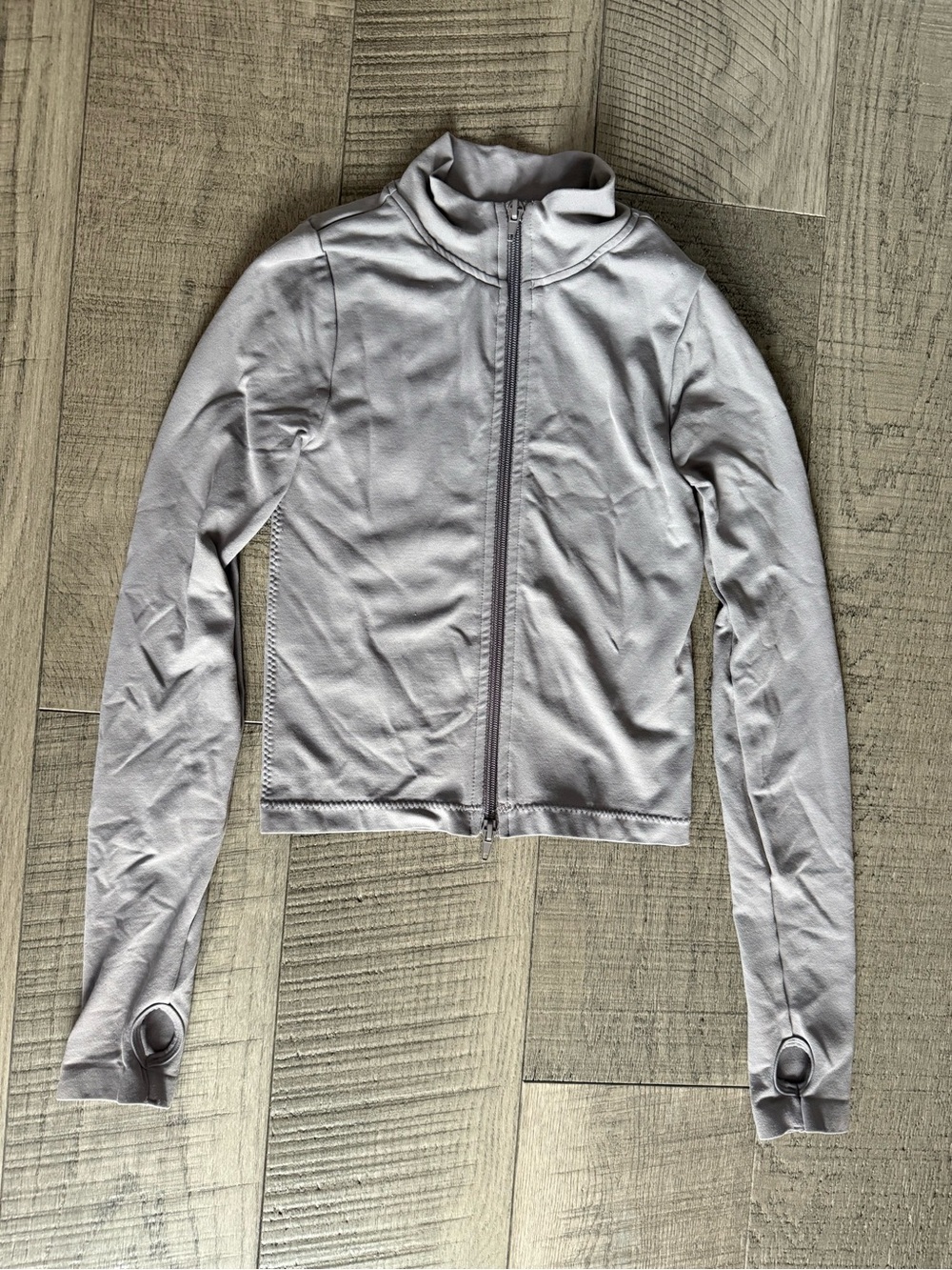 Garage Women's Light Gray Full-Zip Utility Jacket